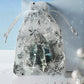 ORNAMENT 3"x 3" Silver Snowflake "L’Amour Et Purr" (Image on both sides)
