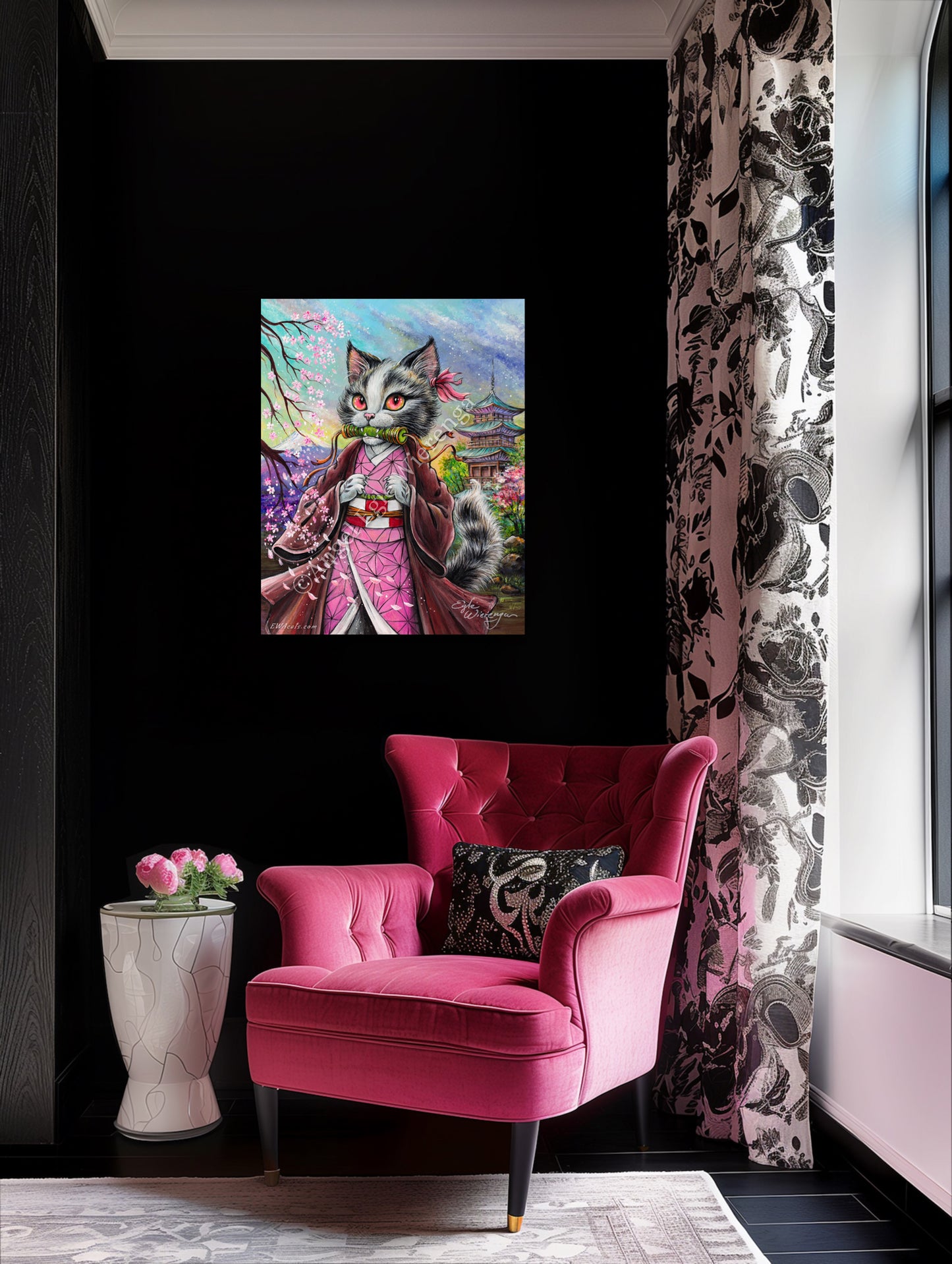 SUPREME MASTER CANVAS "Meowzuko" Limited to 5!