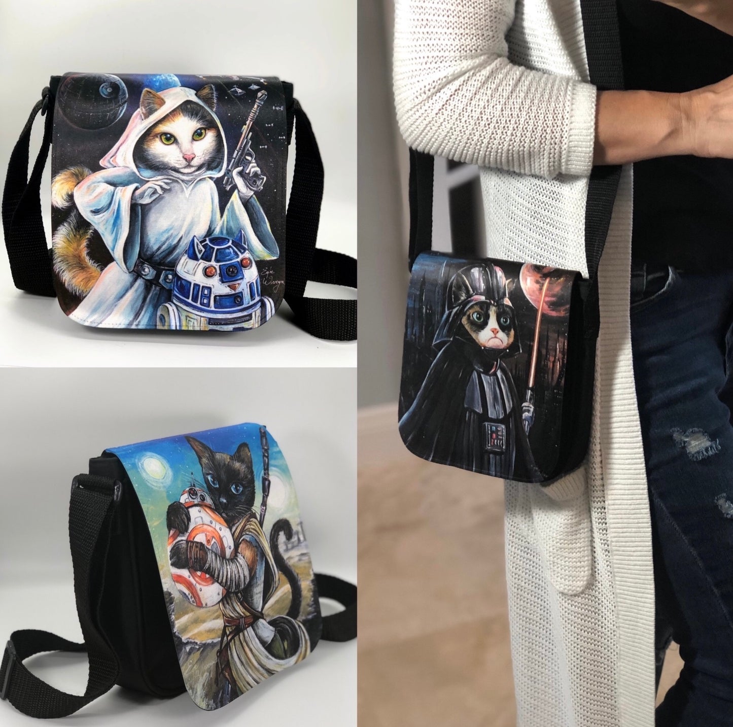 SHOULDER BAGS with extra flaps! Pick any image from my entire shop* See Directions Below