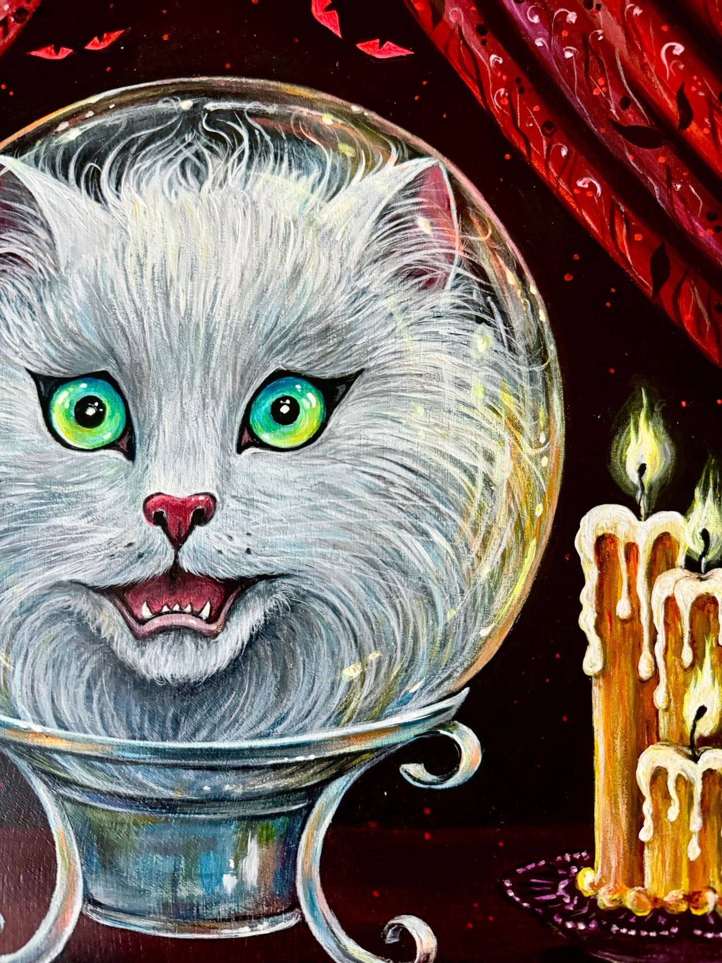 Original Painting "Meowdame Leota"