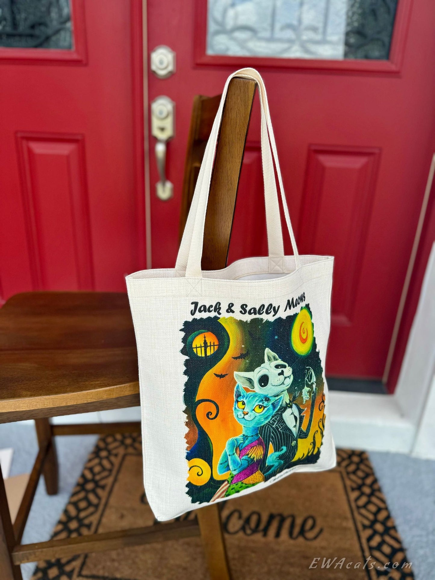 Tote Bag "Jack and Sally Meows"