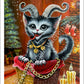 Art Print "Kitty Krampus"