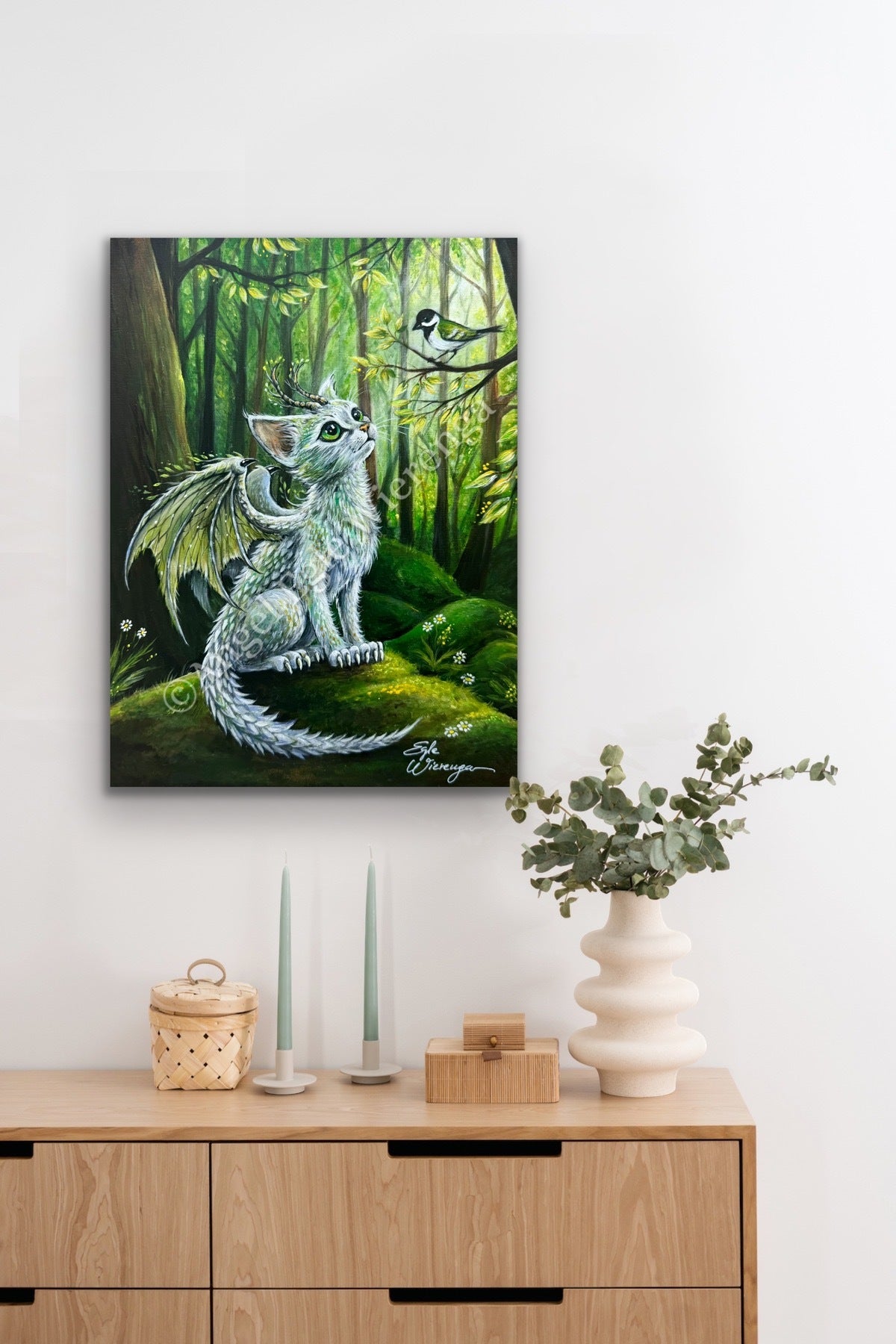 CANVAS "Forest Dragon Kitty" Open & Limited Edition