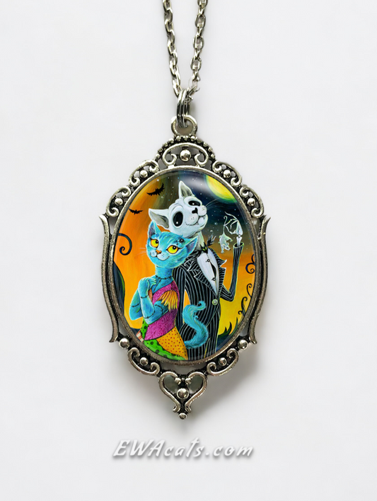 Necklace "Jack and Sally Meows"