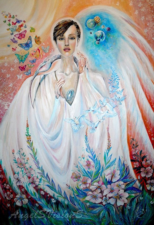 Original Painting "Angel Of Light" Acrylics on Canvas