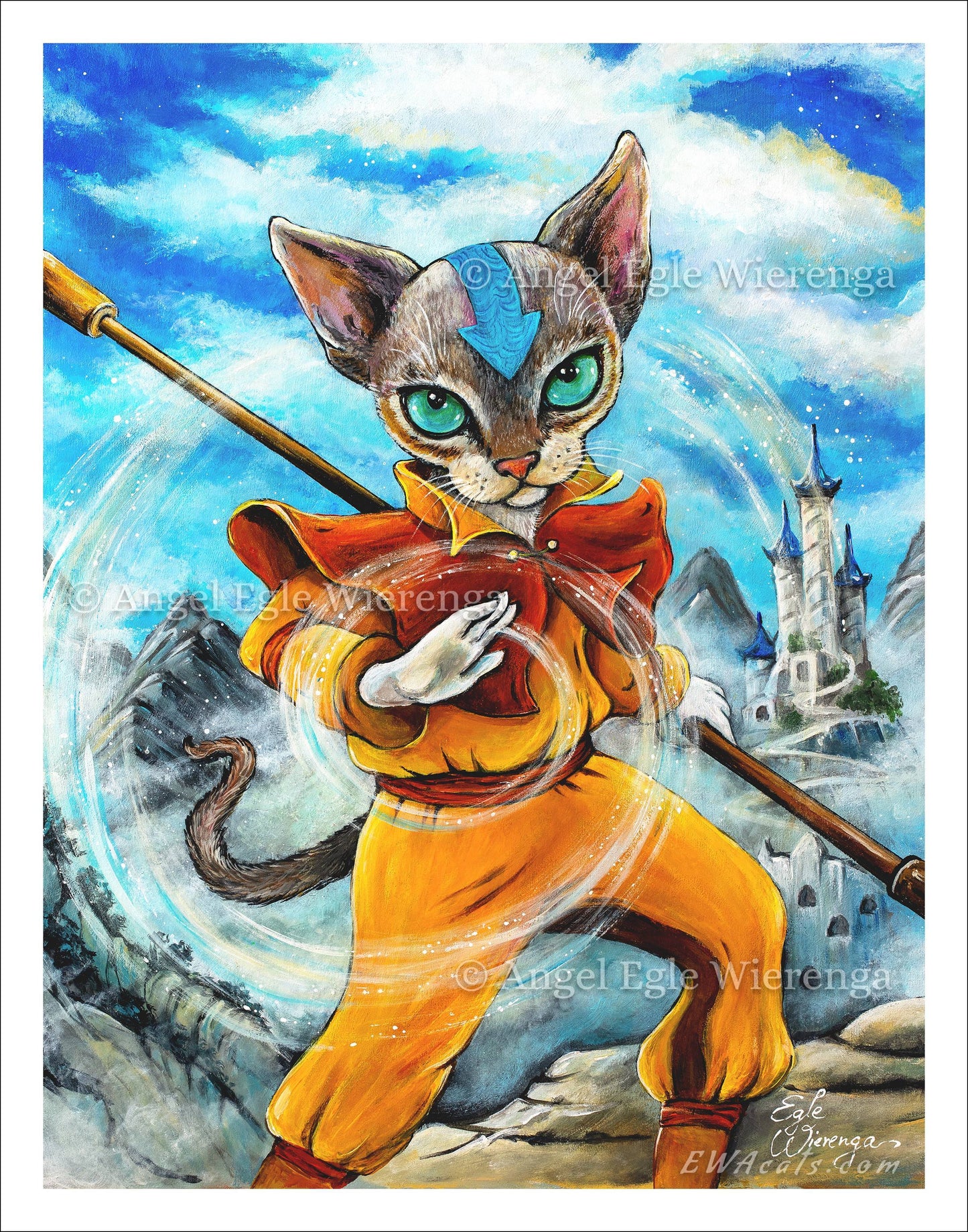 Art Print "Kitty Aang"