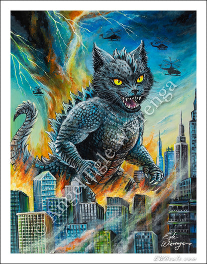 Art Print "Catzilla"