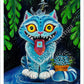 Art Print "Derpy Tiger Cat"
