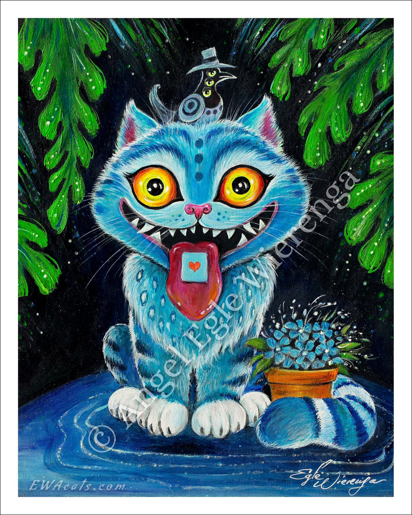 Art Print "Derpy Tiger Cat"