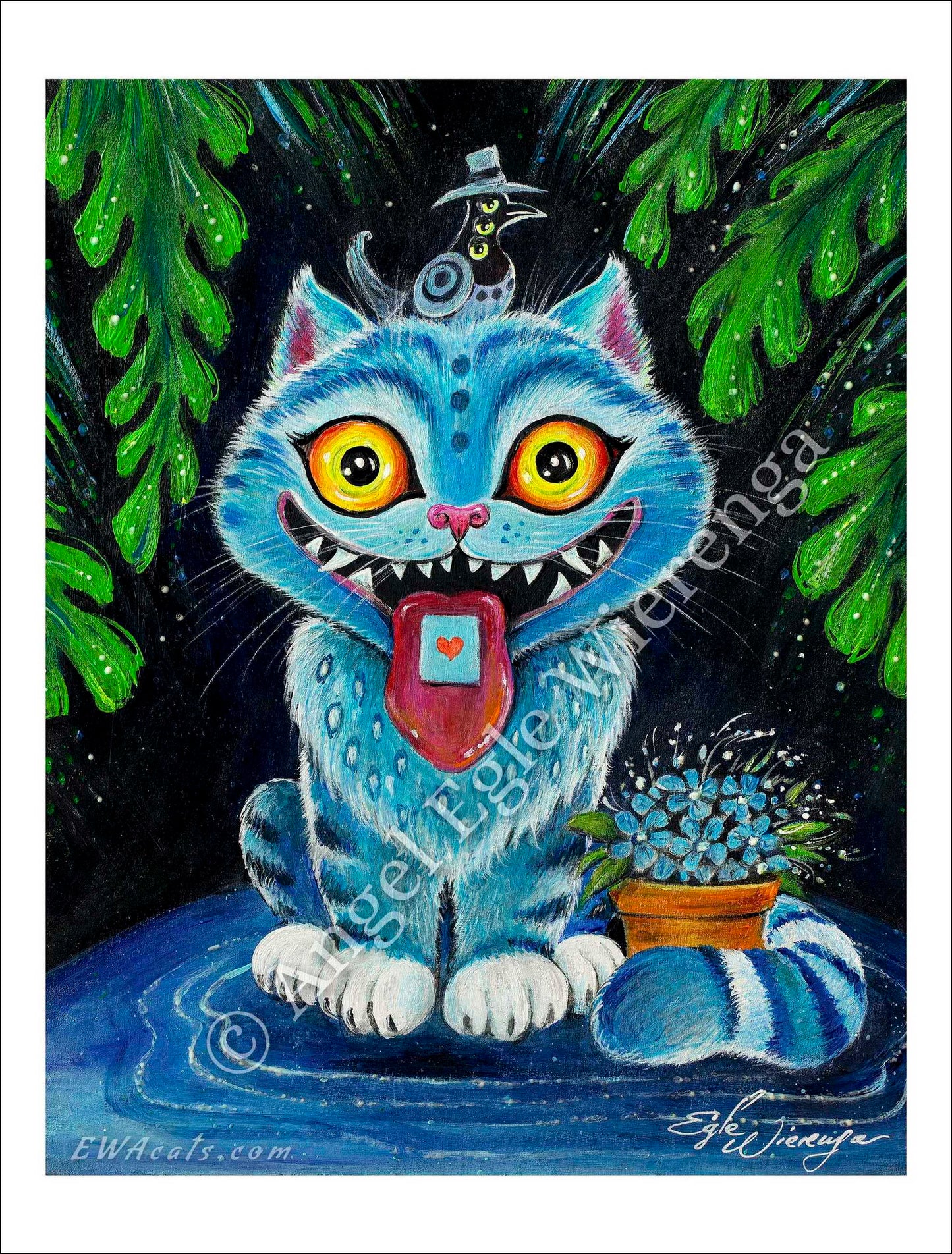 Art Print "Derpy Tiger Cat"