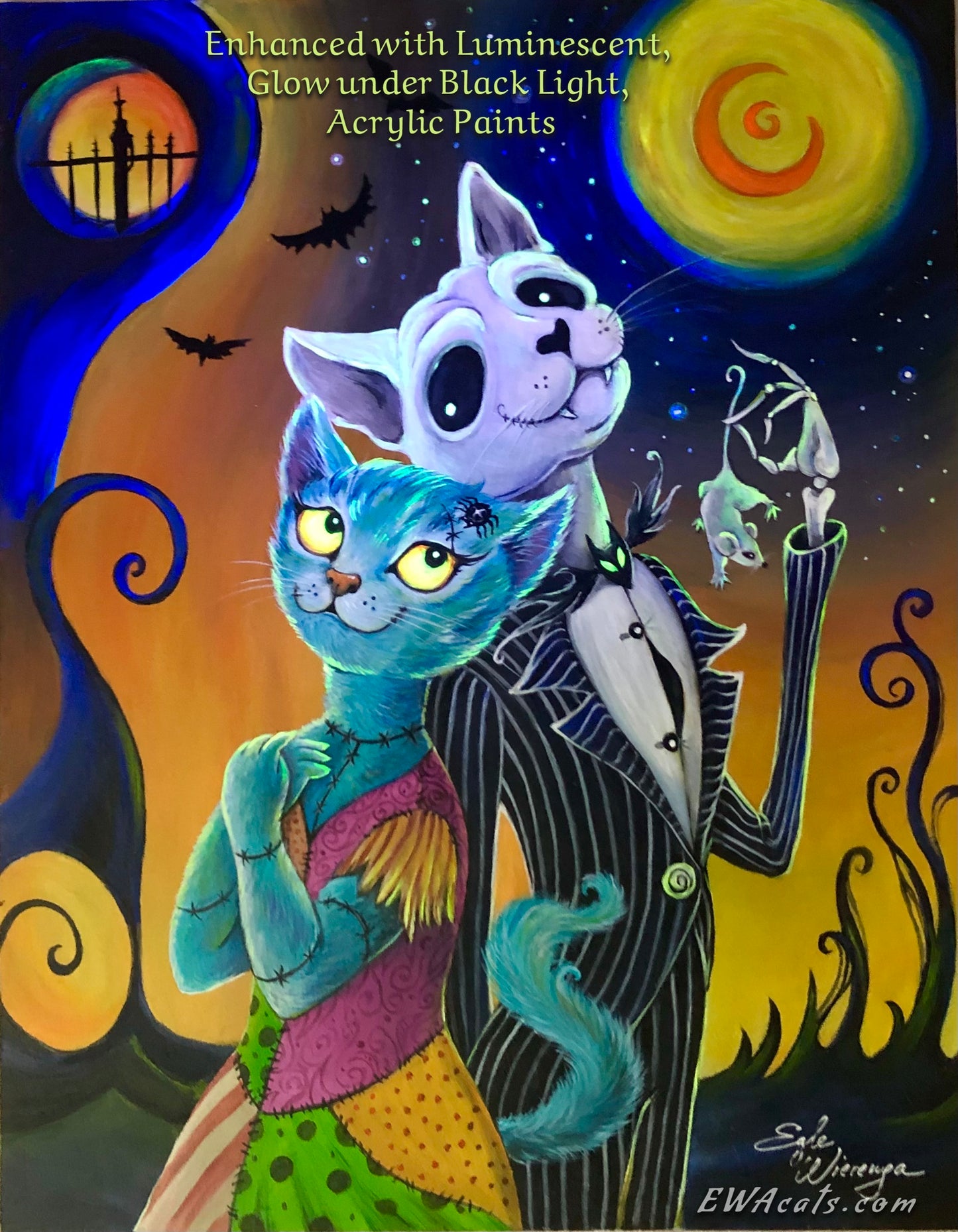 Original Painting "Jack and Sally Cats"