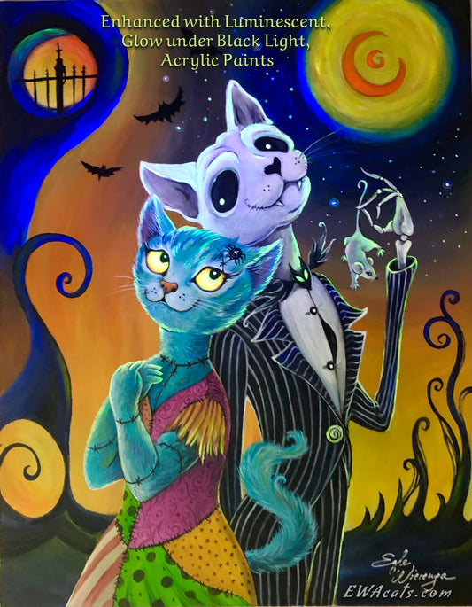 SUPREME MASTER CANVAS "Jack and Sally Cats" Limited to 5!