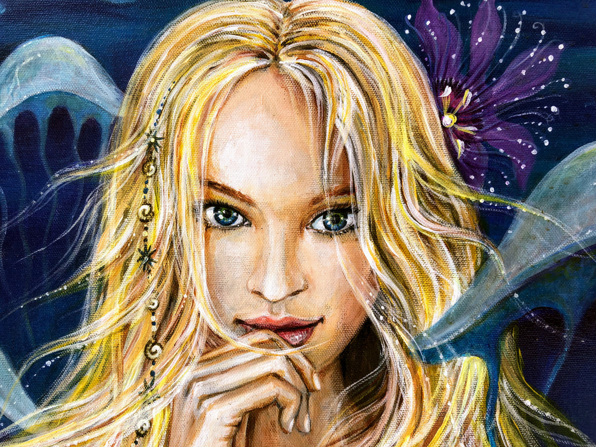 Original Painting "Enchanted Silence" Acrylics on Canvas
