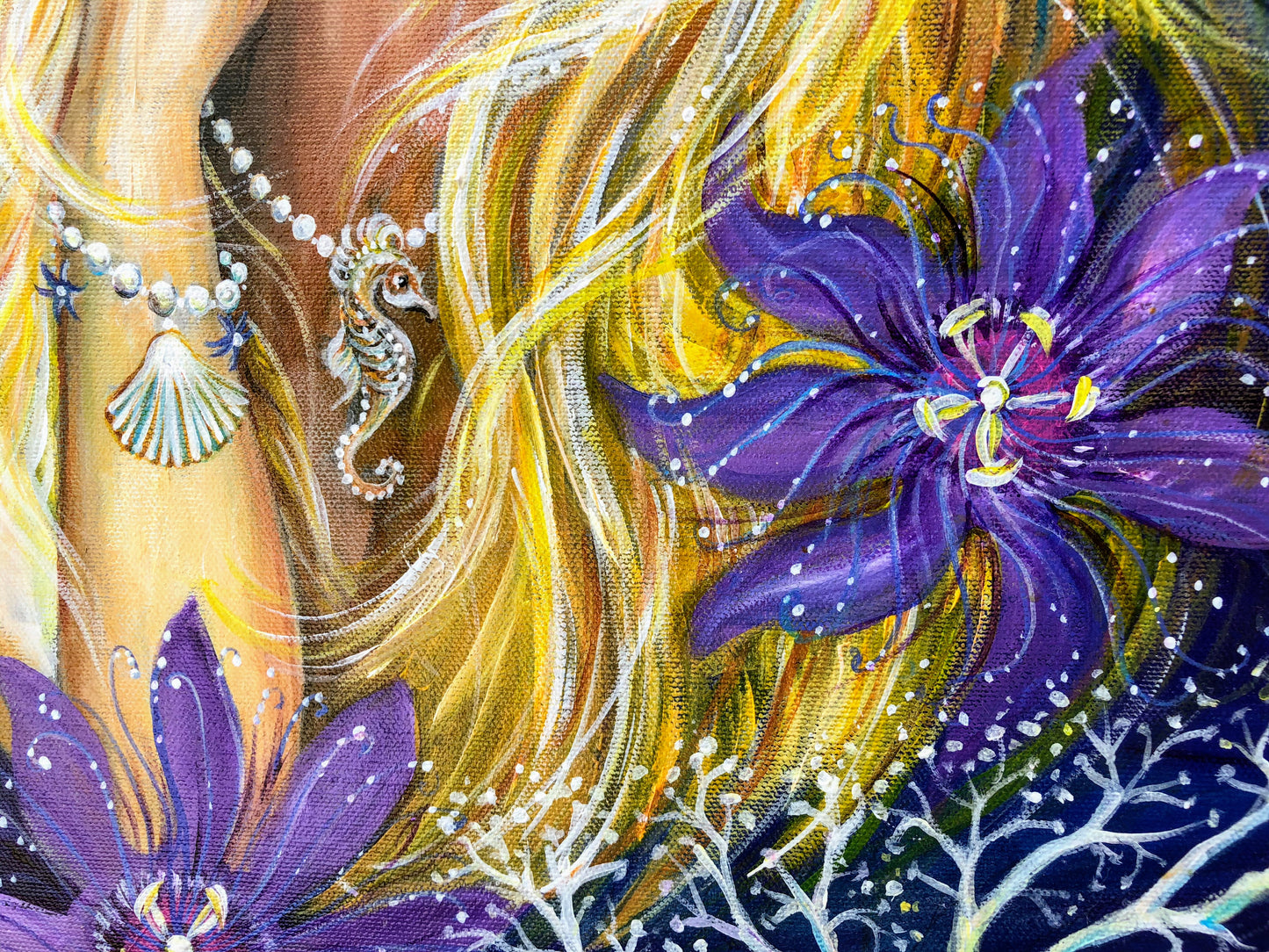 Original Painting "Enchanted Silence" Acrylics on Canvas