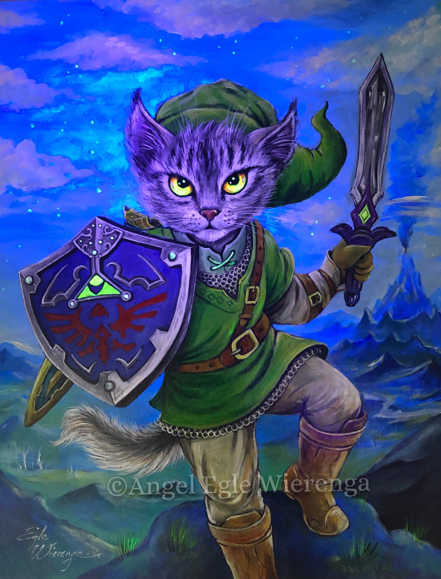 Original Painting "Kitty Link"