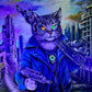 SUPREME MASTER CANVAS "Purrminator" Limited to 5!