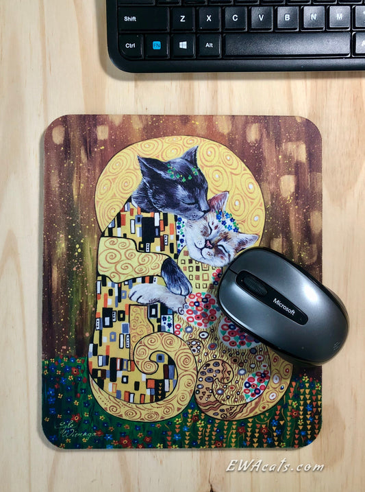 Mouse Pad "The Kitty Kiss"