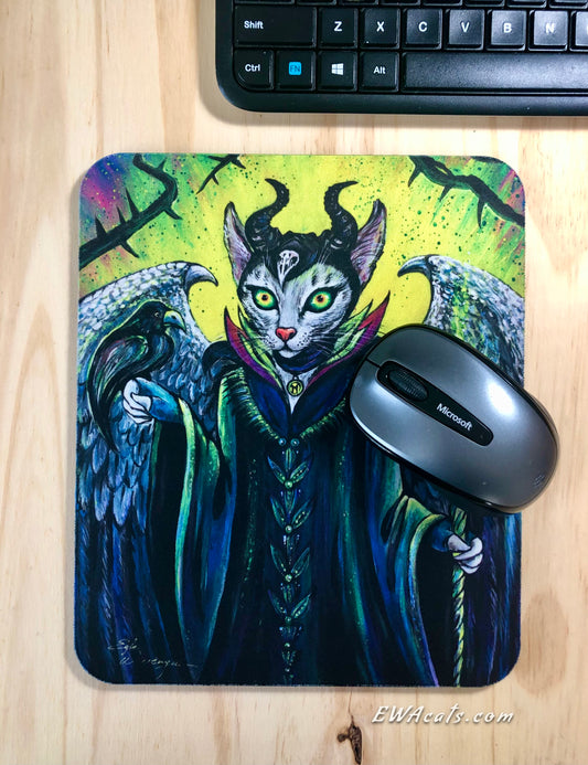 Mouse Pad  "Meowlificent"