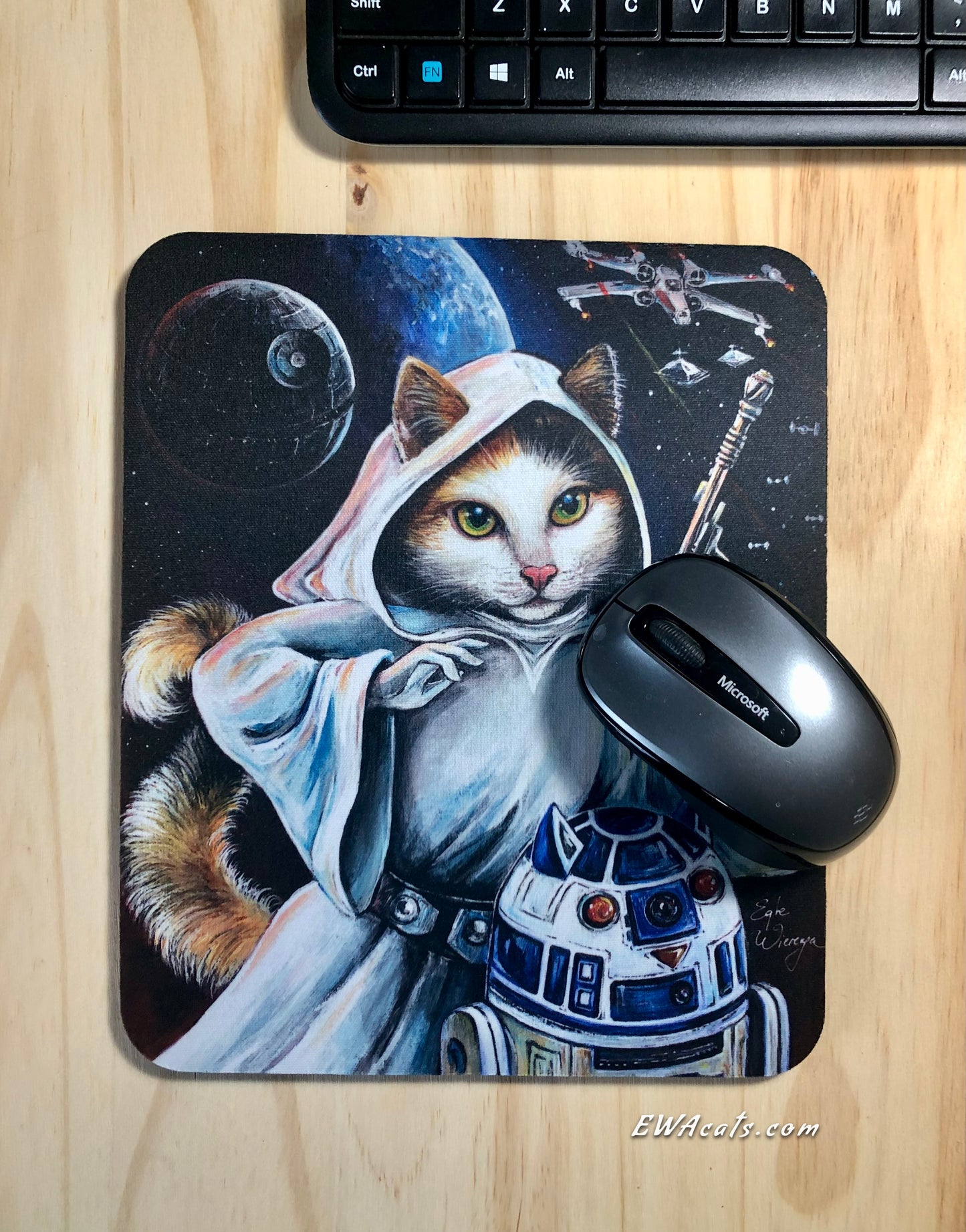 Mouse Pad  "Purrincess Leia"