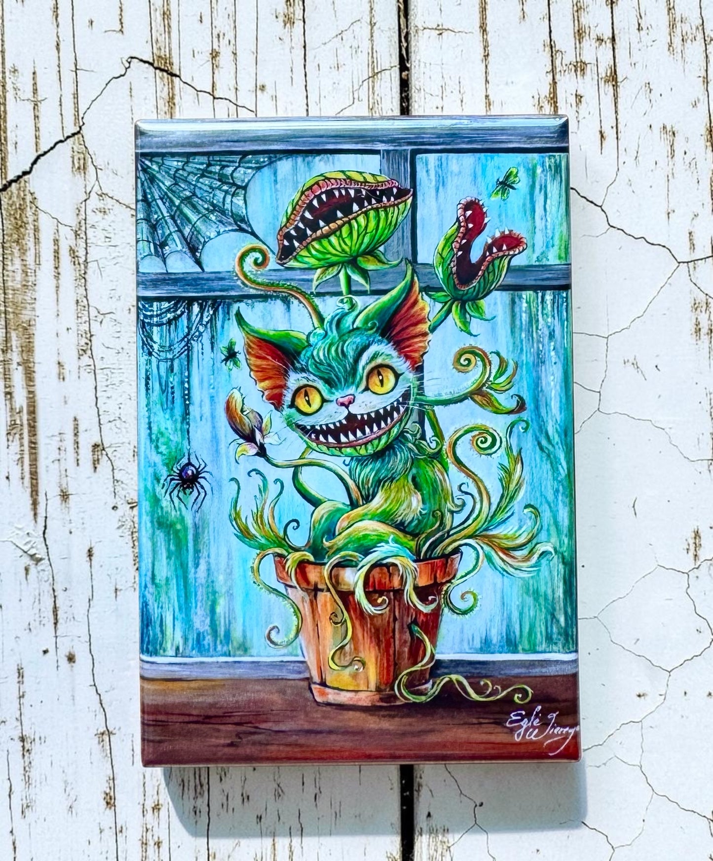 MAGNET 2"x 3" Rectangle "Venus Meowtrap"