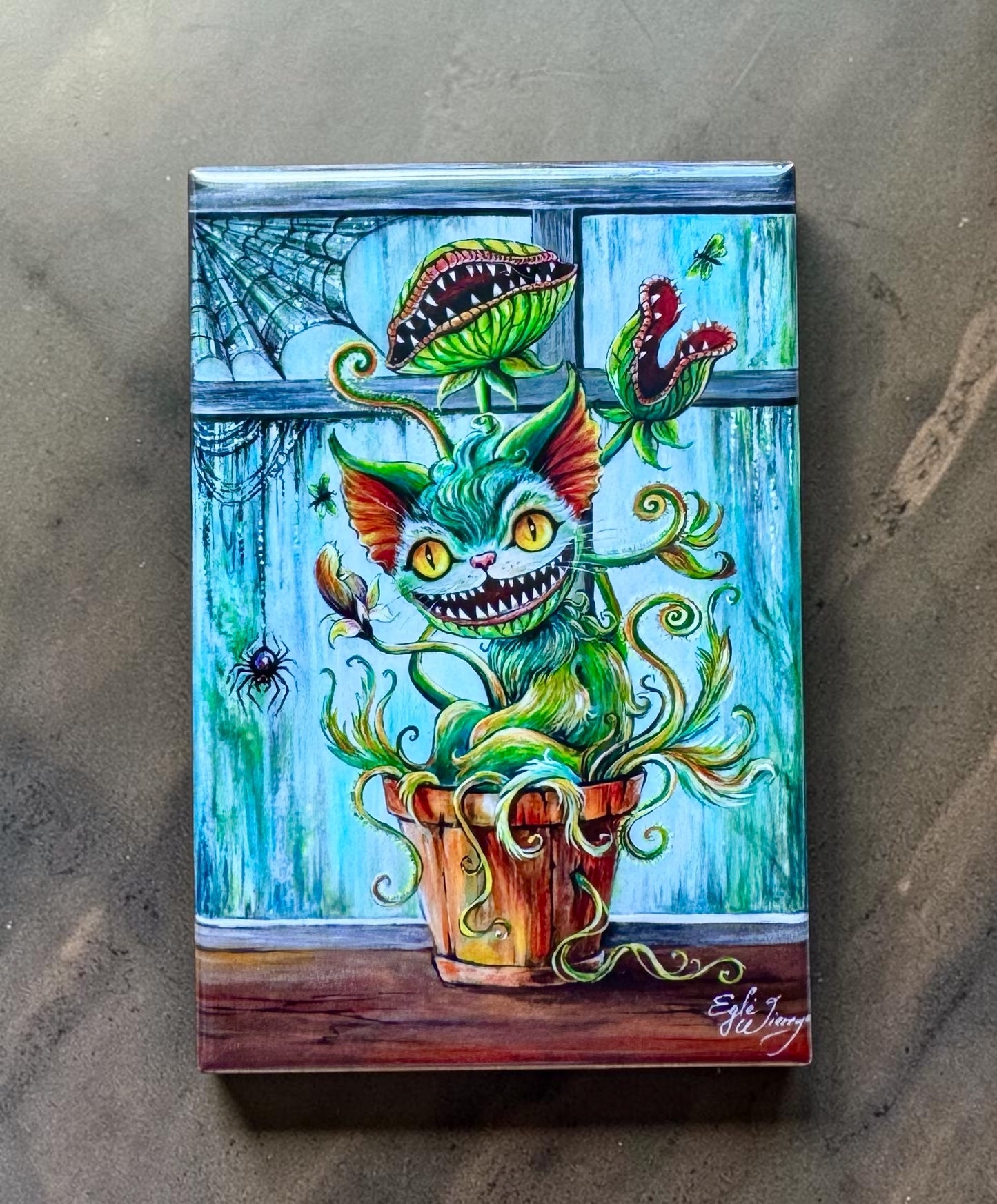 MAGNET 2"x 3" Rectangle "Venus Meowtrap"