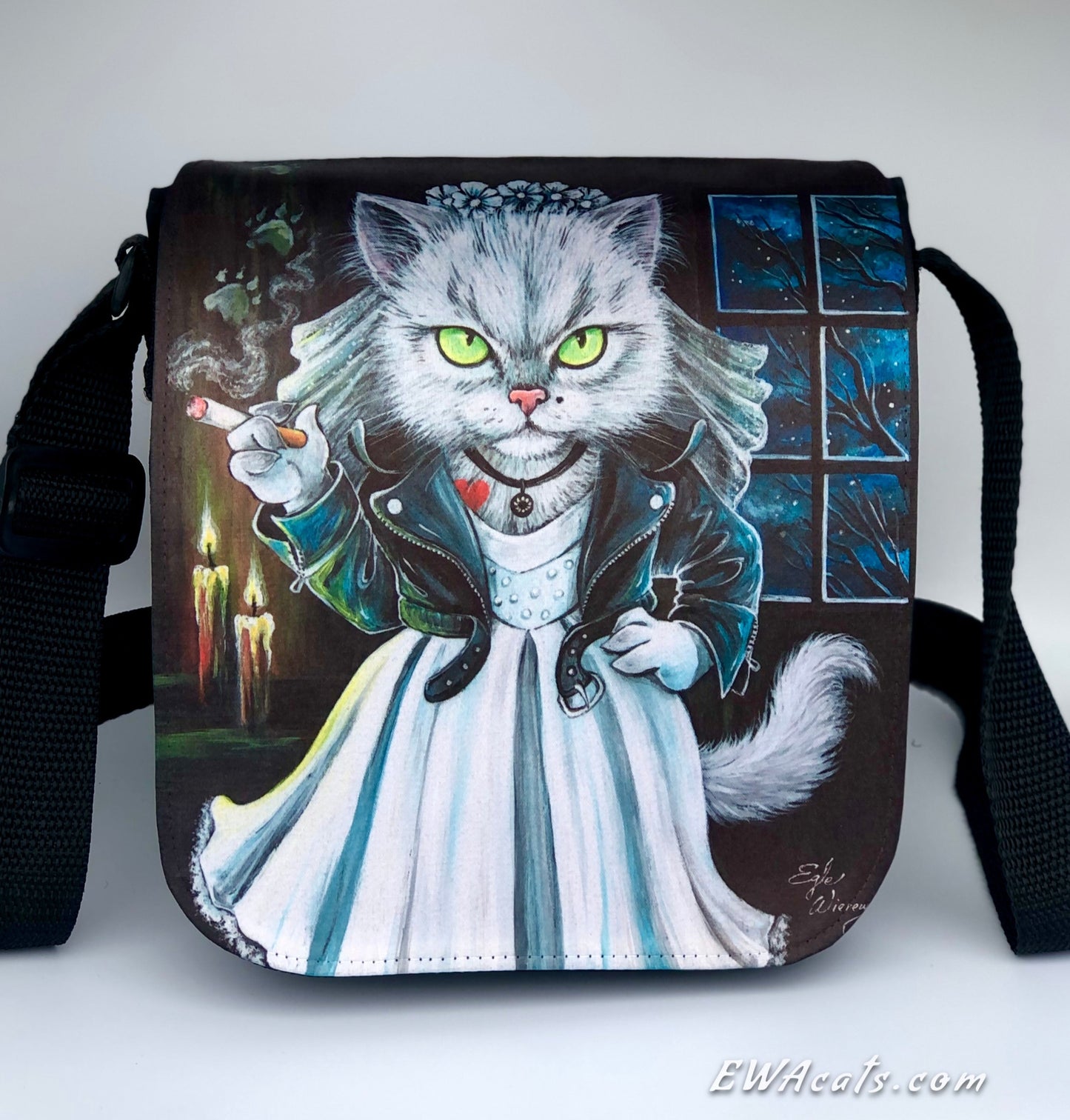 Shoulder Bag "Tiffany Meowlentine"