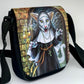 Shoulder Bag "Valak the Nun Cat" with a Removable Flap