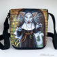 Shoulder Bag "Valak the Nun Cat" with a Removable Flap