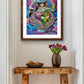 Art Print "Purrincess and Her Little Monster"