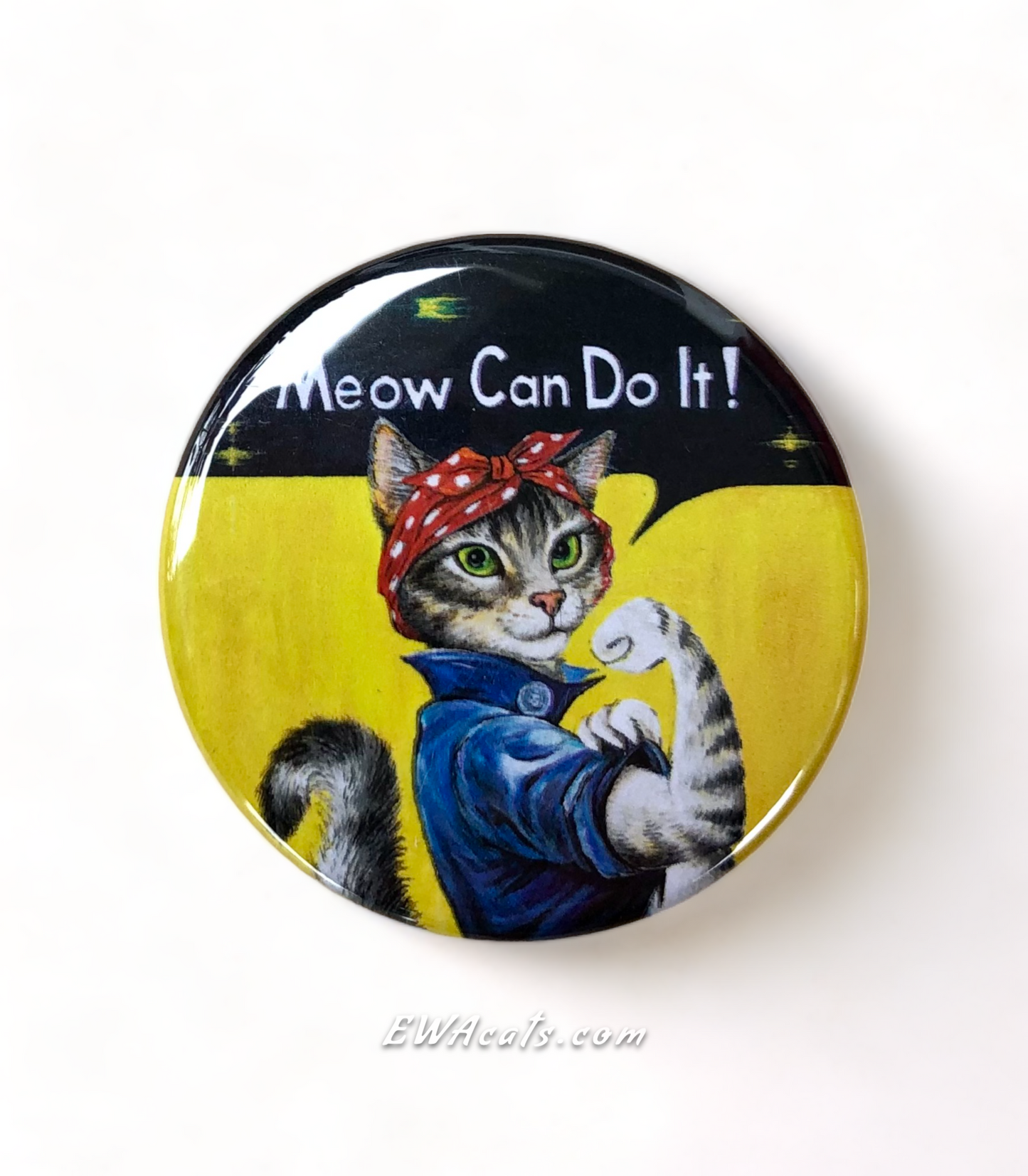 Button "Meow Can Do It!"