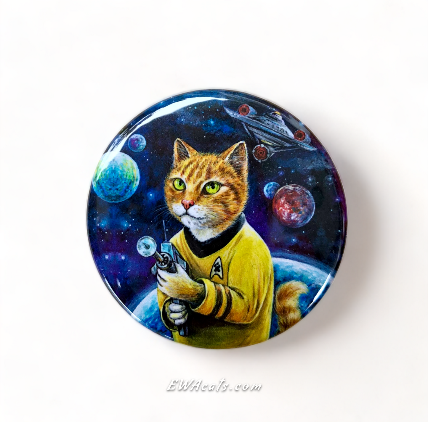 Button "Cattain Purrk"