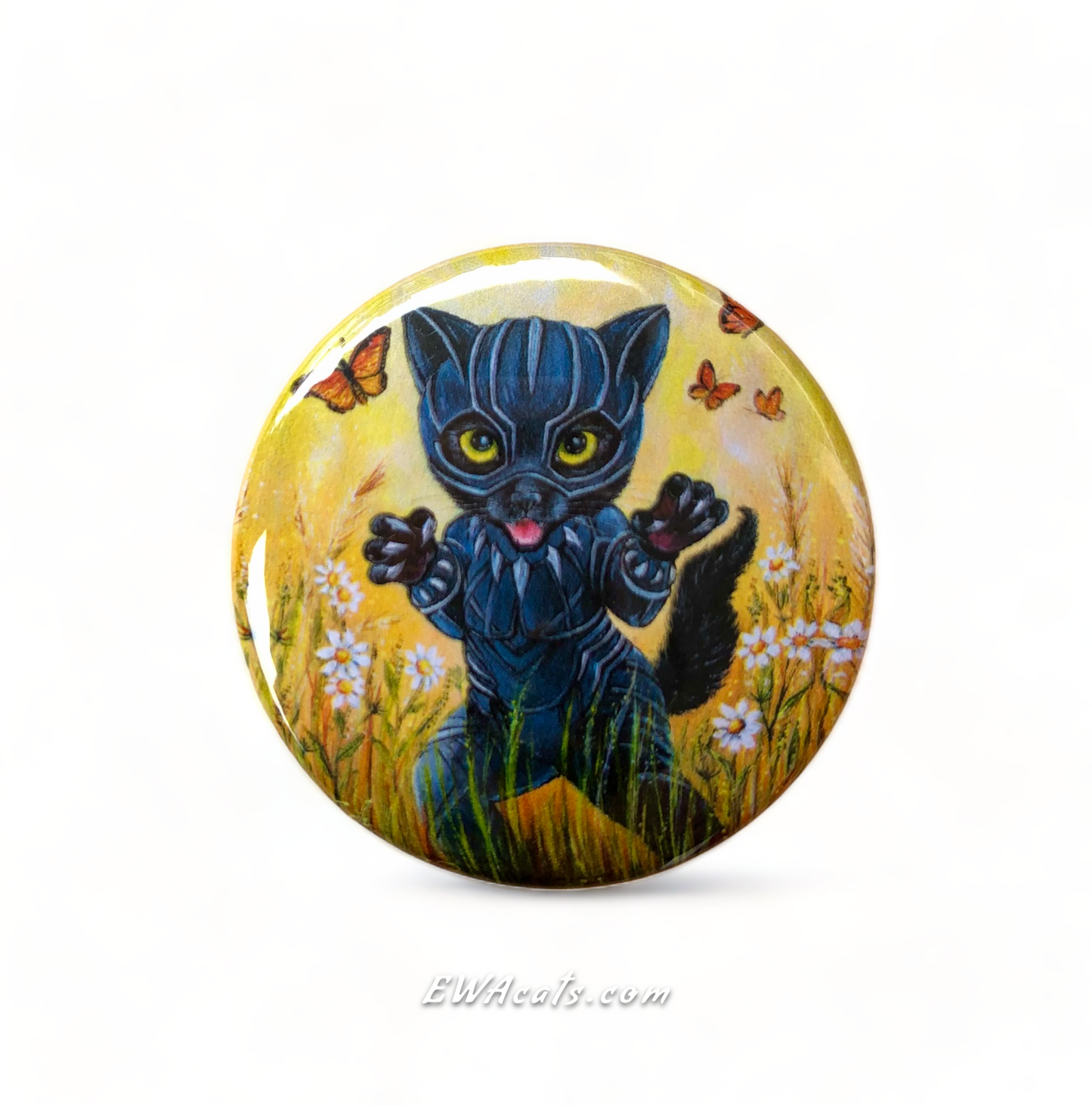 Button "Kitty Panther"