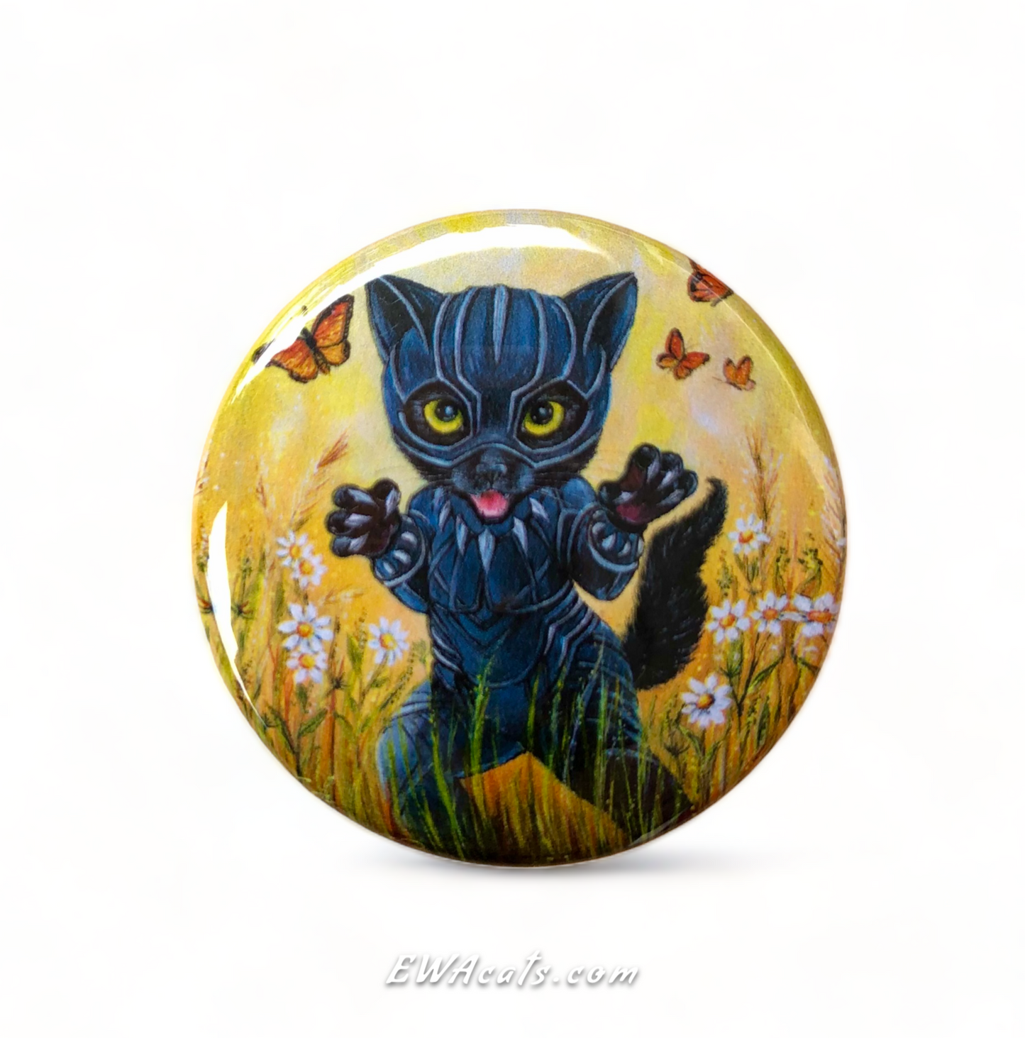 Button "Kitty Panther"