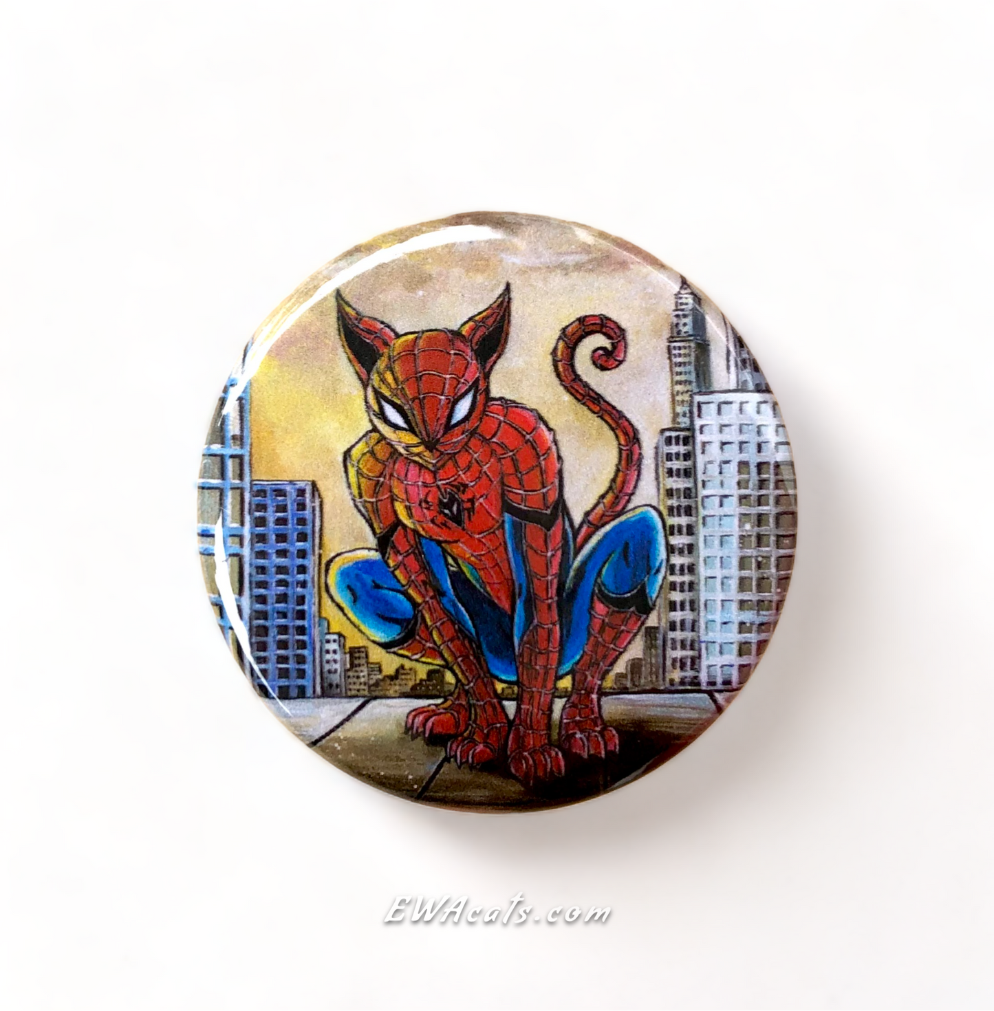 Button "Spider Cat"