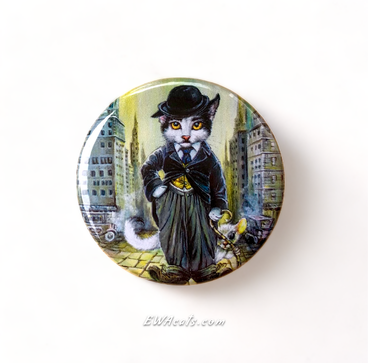 Button "Kitty Chaplin"