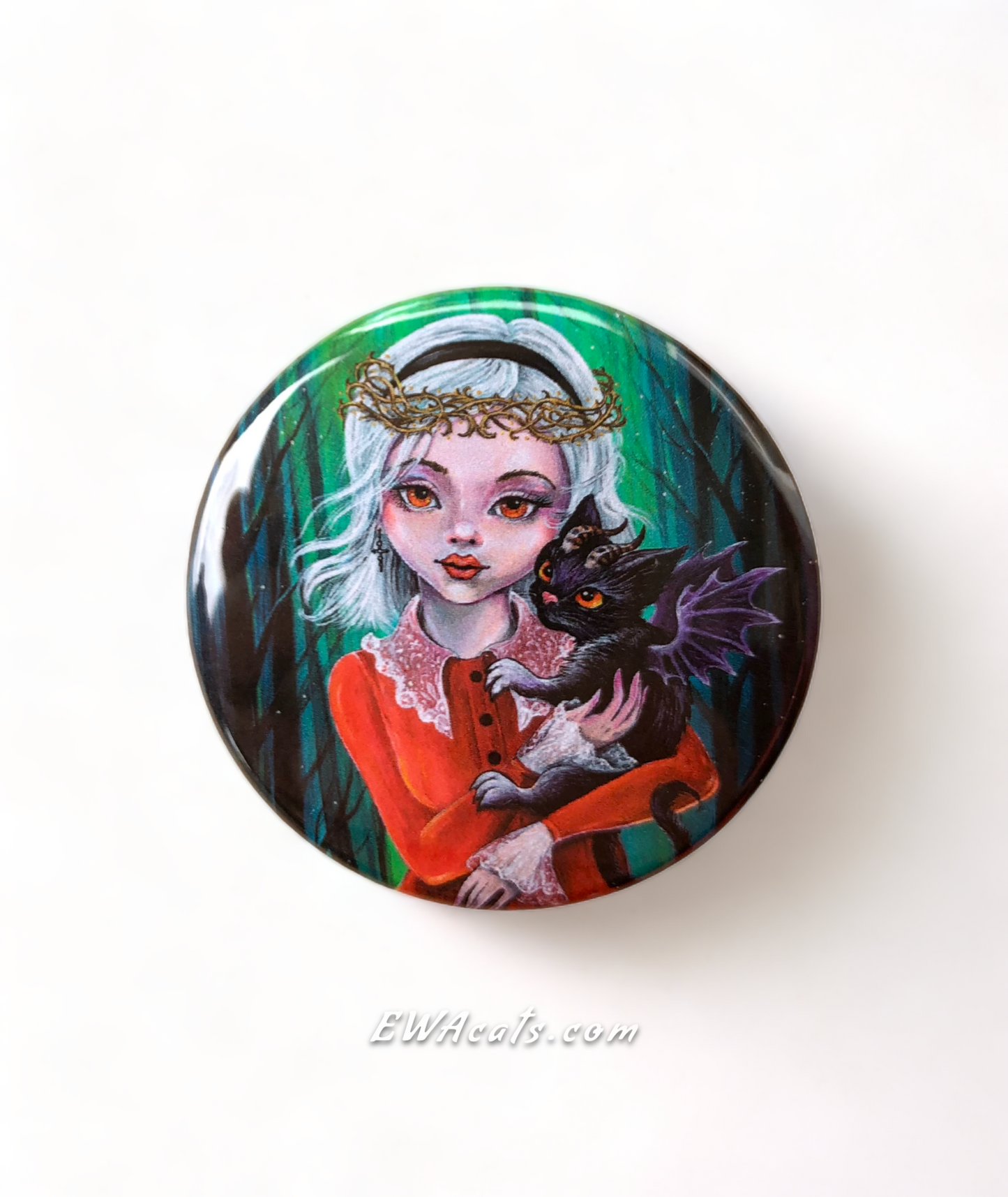 Button "Sabrina & Salem"