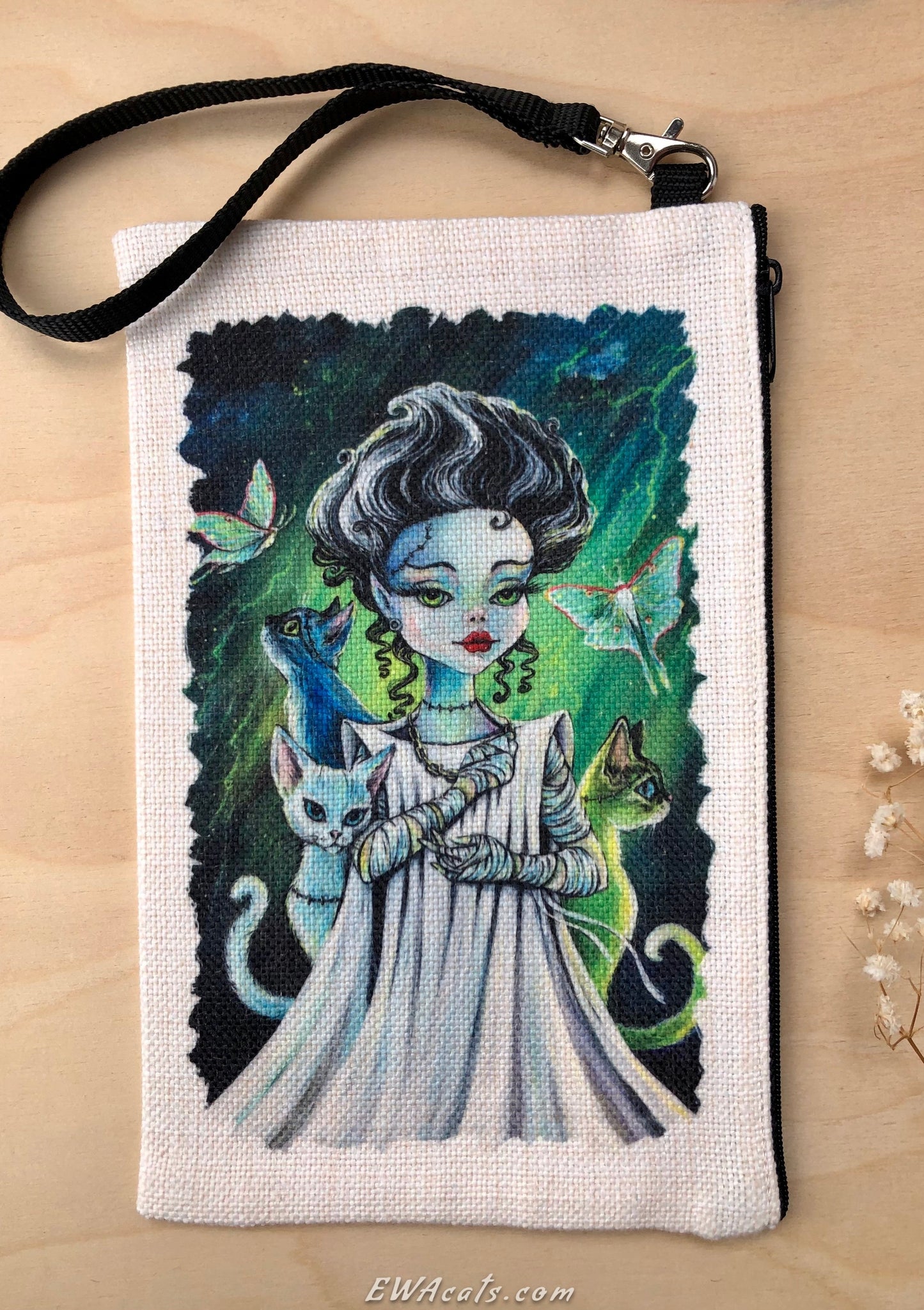 Linen Wallet "Bride of Frankenstein"