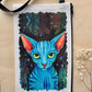 Linen Wallet "Pandoras Cat"