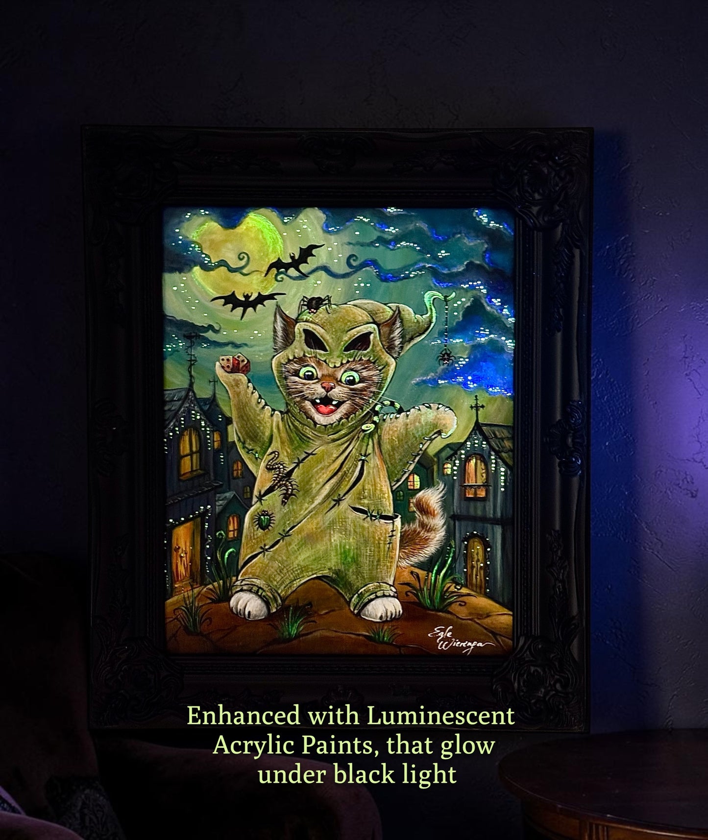 Original Painting "Oogie Boogie Kitty"