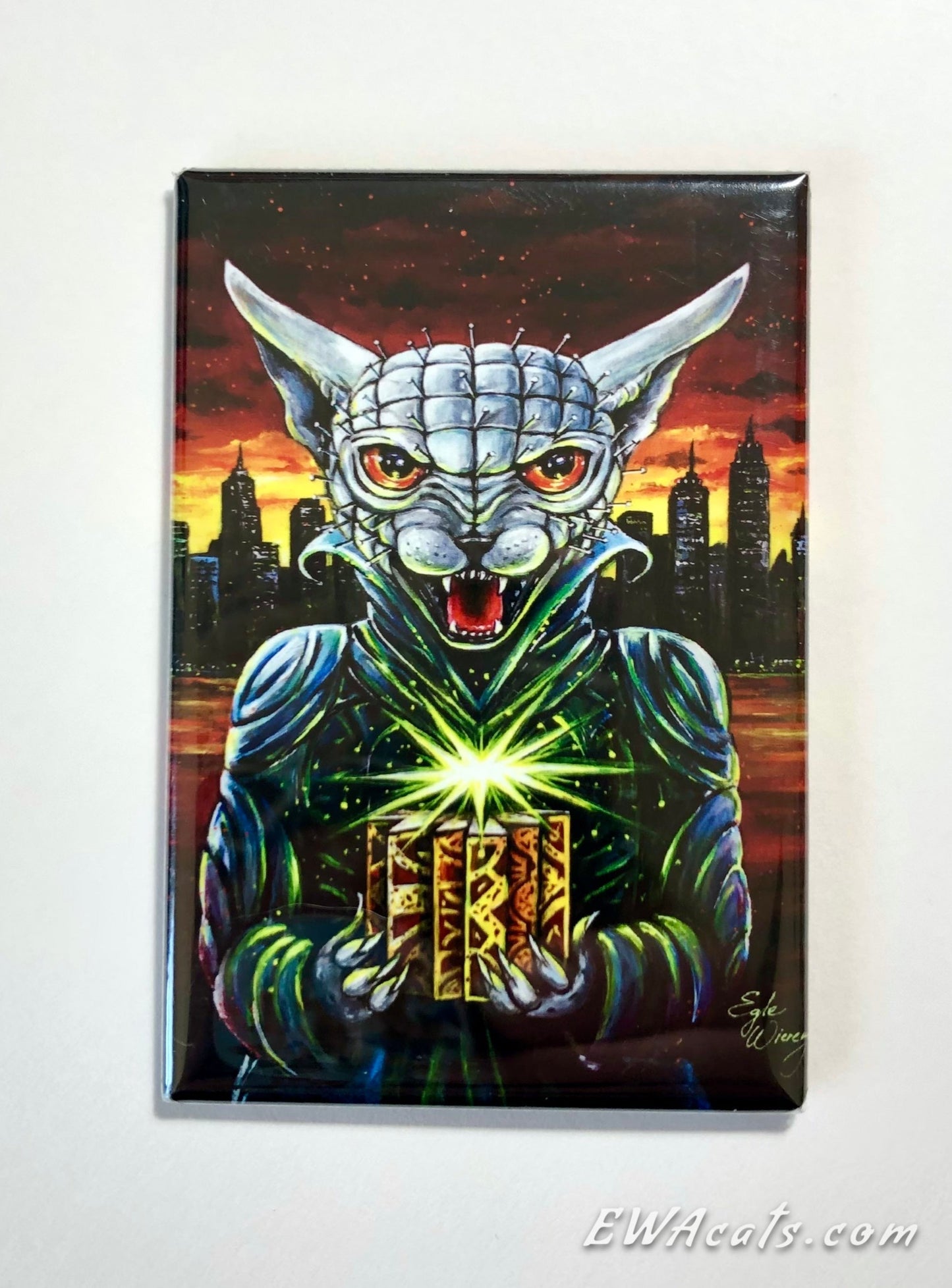 MAGNET 2"x 3" Rectangle "Hell Kitty"