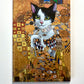 MAGNET 2"x 3" Rectangle "Cat in Gold"