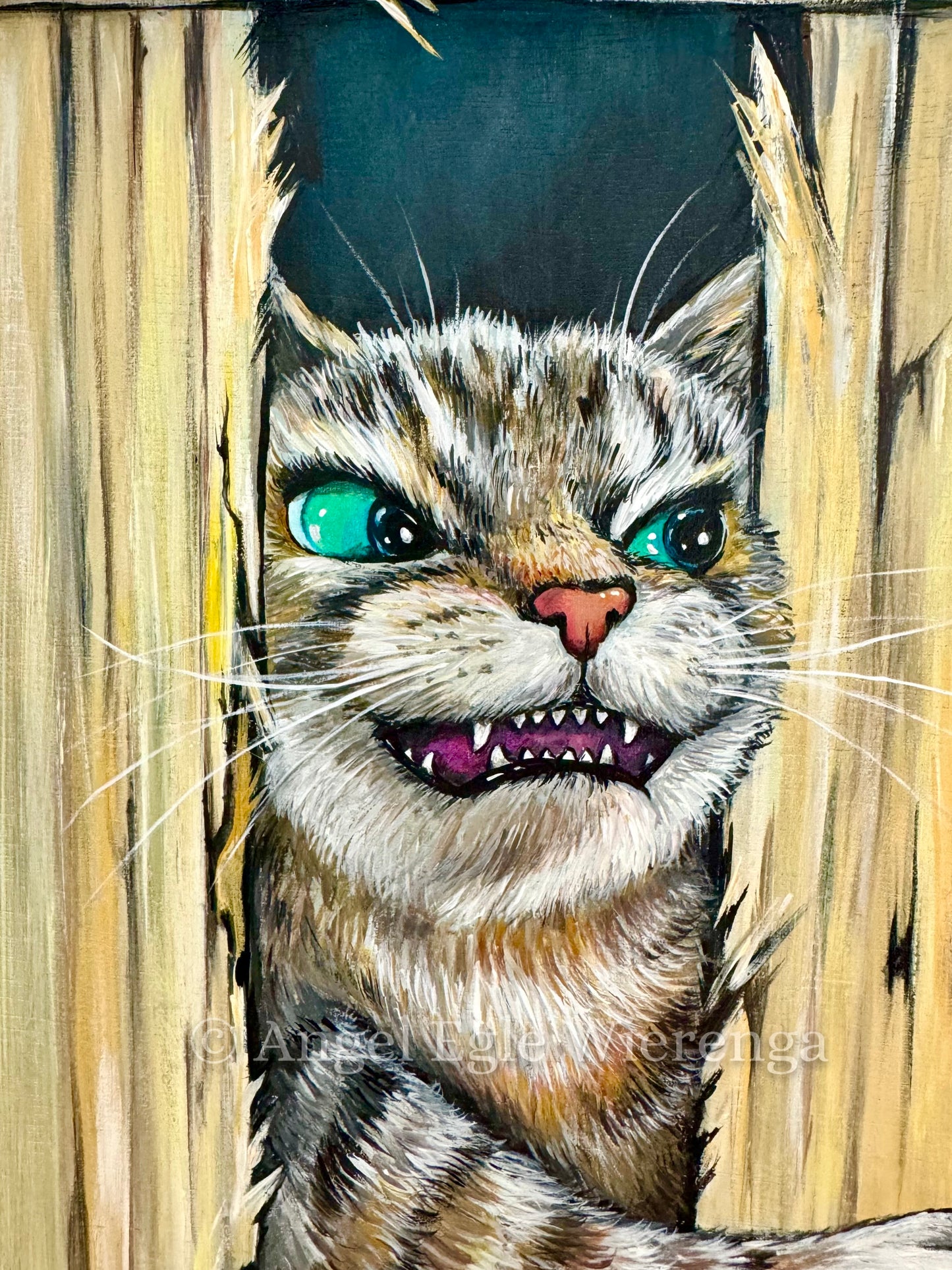 Original Painting "Here's Kitty"