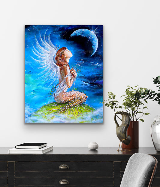 CANVAS "Angel's Prayer " Open Edition Canvas Giclee