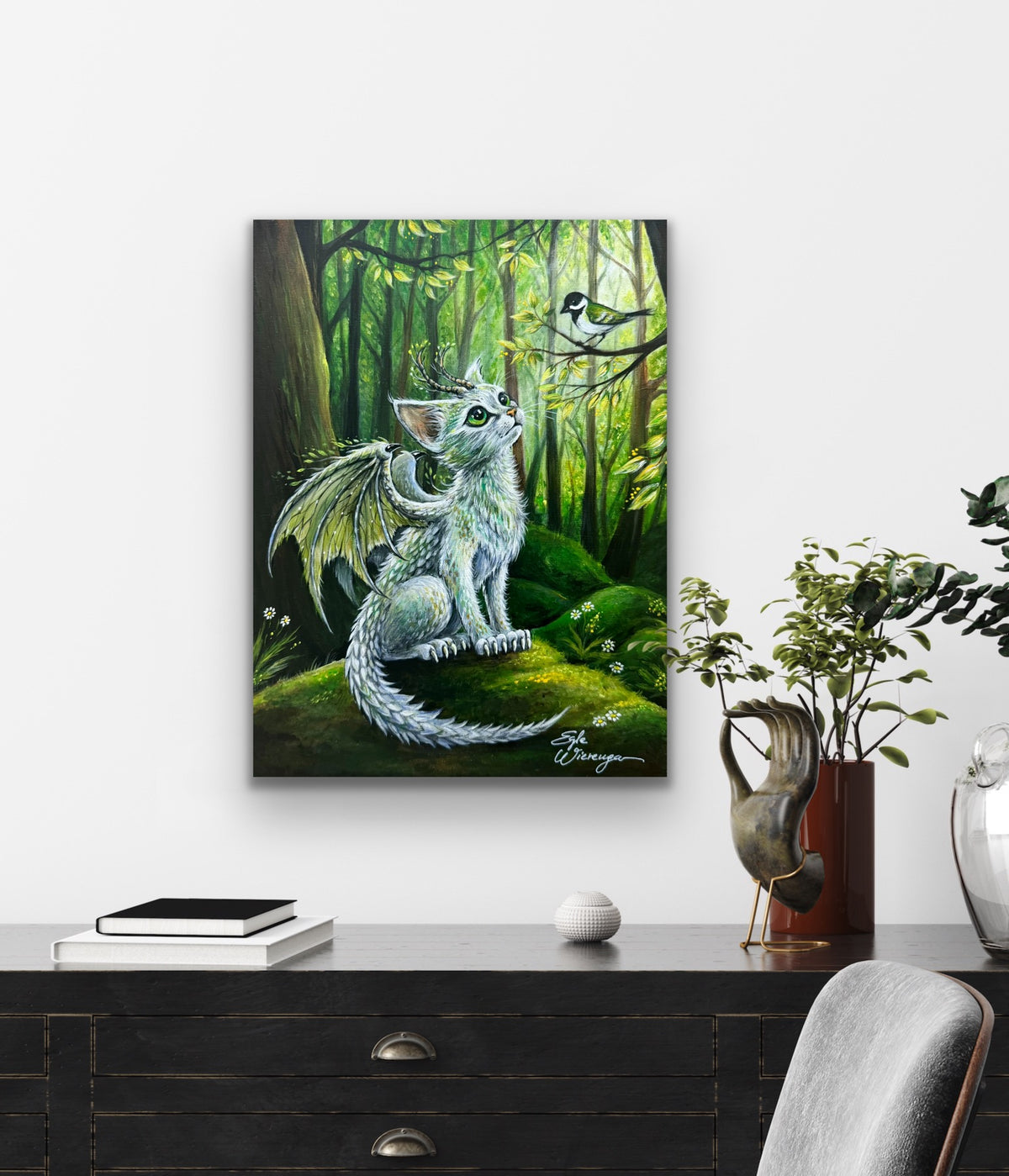 CANVAS "Forest Dragon Kitty" Open & Limited Edition