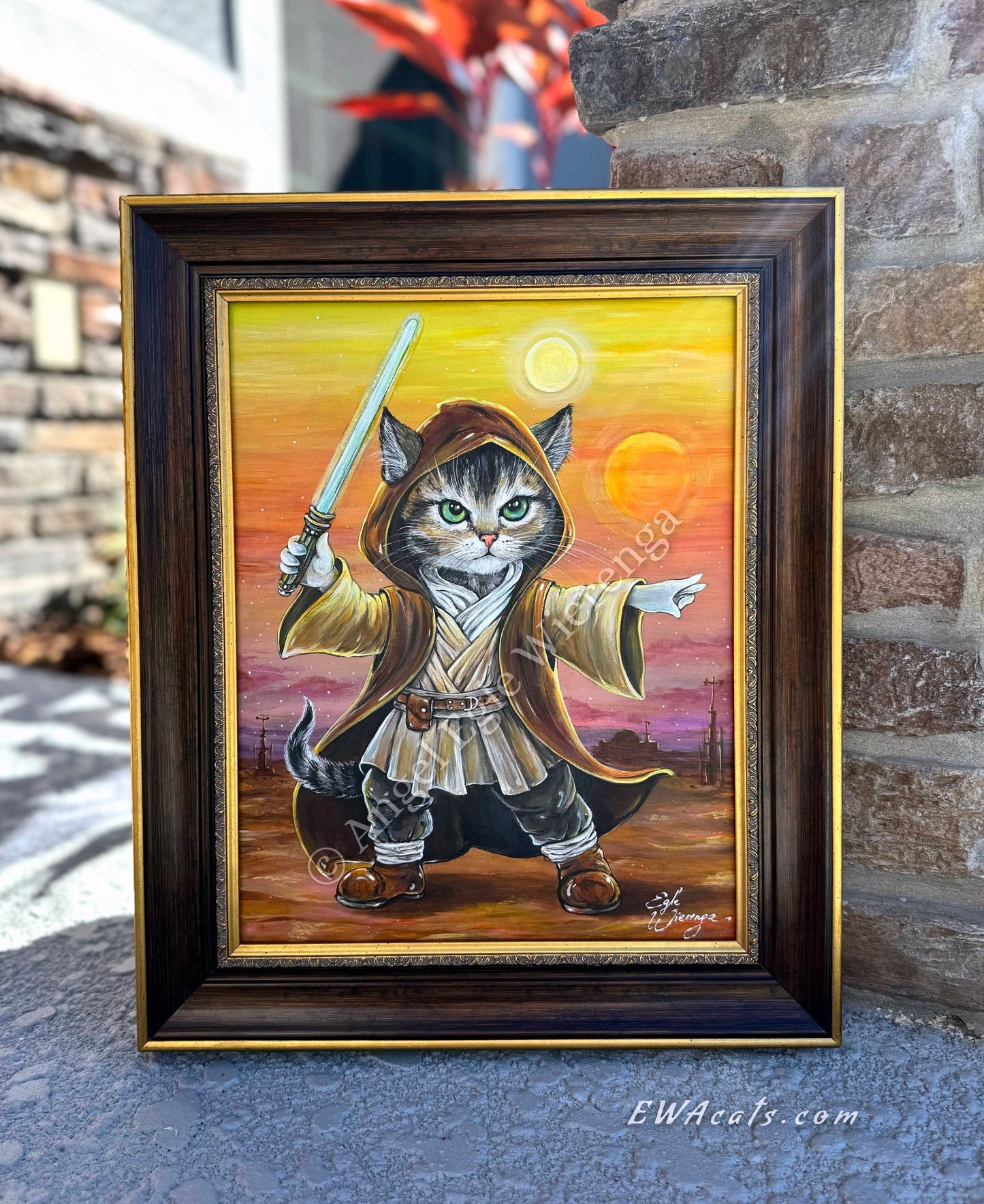 Original Painting "Obi - Wan Catnobi"