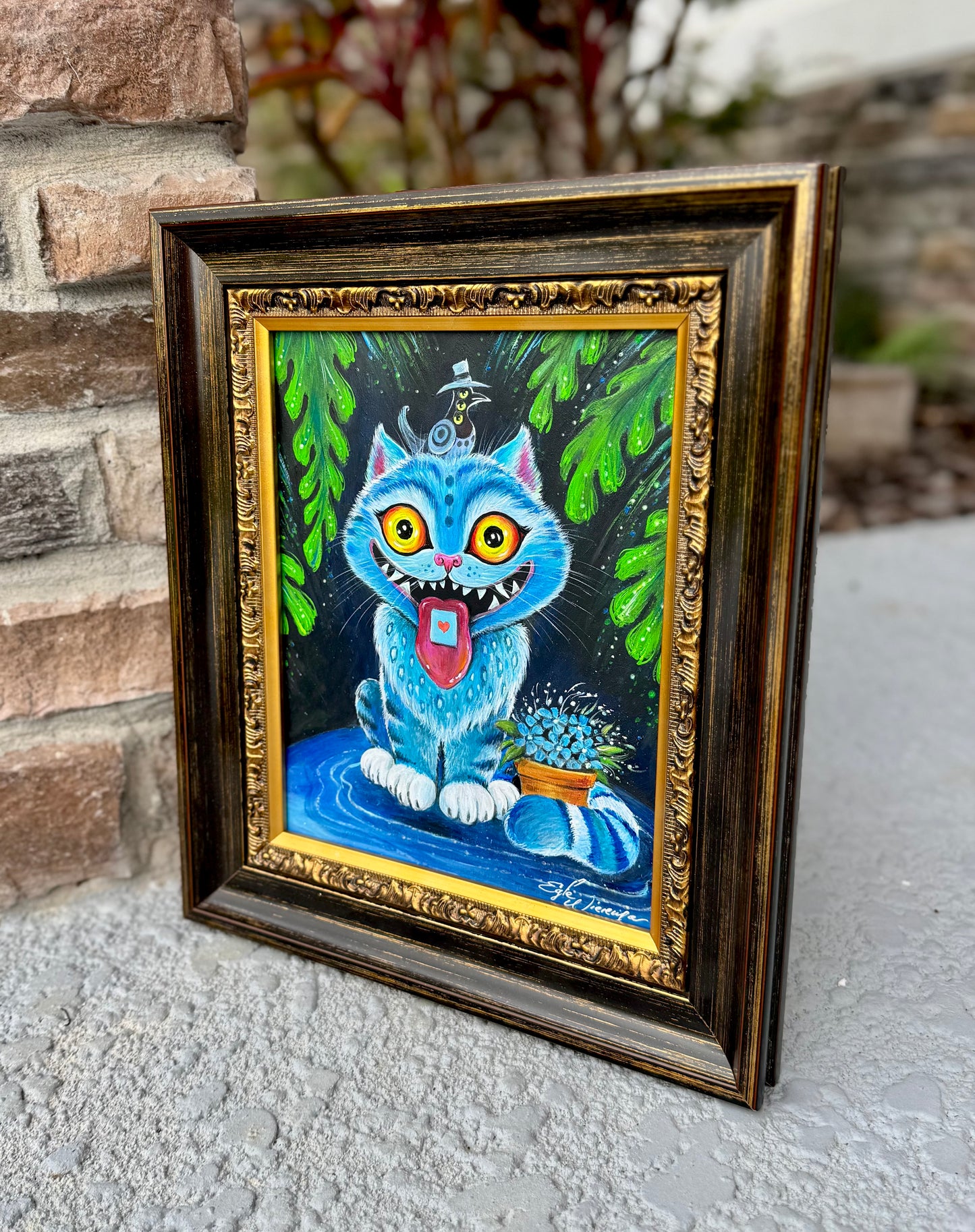 Original Painting "Derpy Tiger Cat"