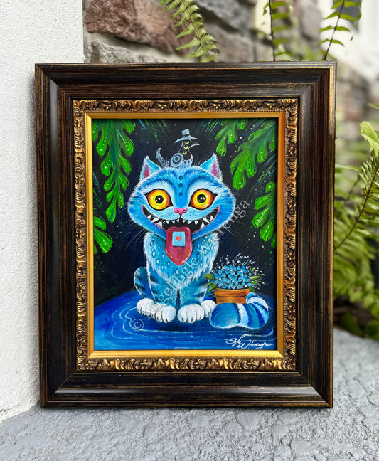 Original Painting "Derpy Tiger Cat"