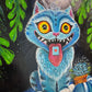 Original Painting "Derpy Tiger Cat"