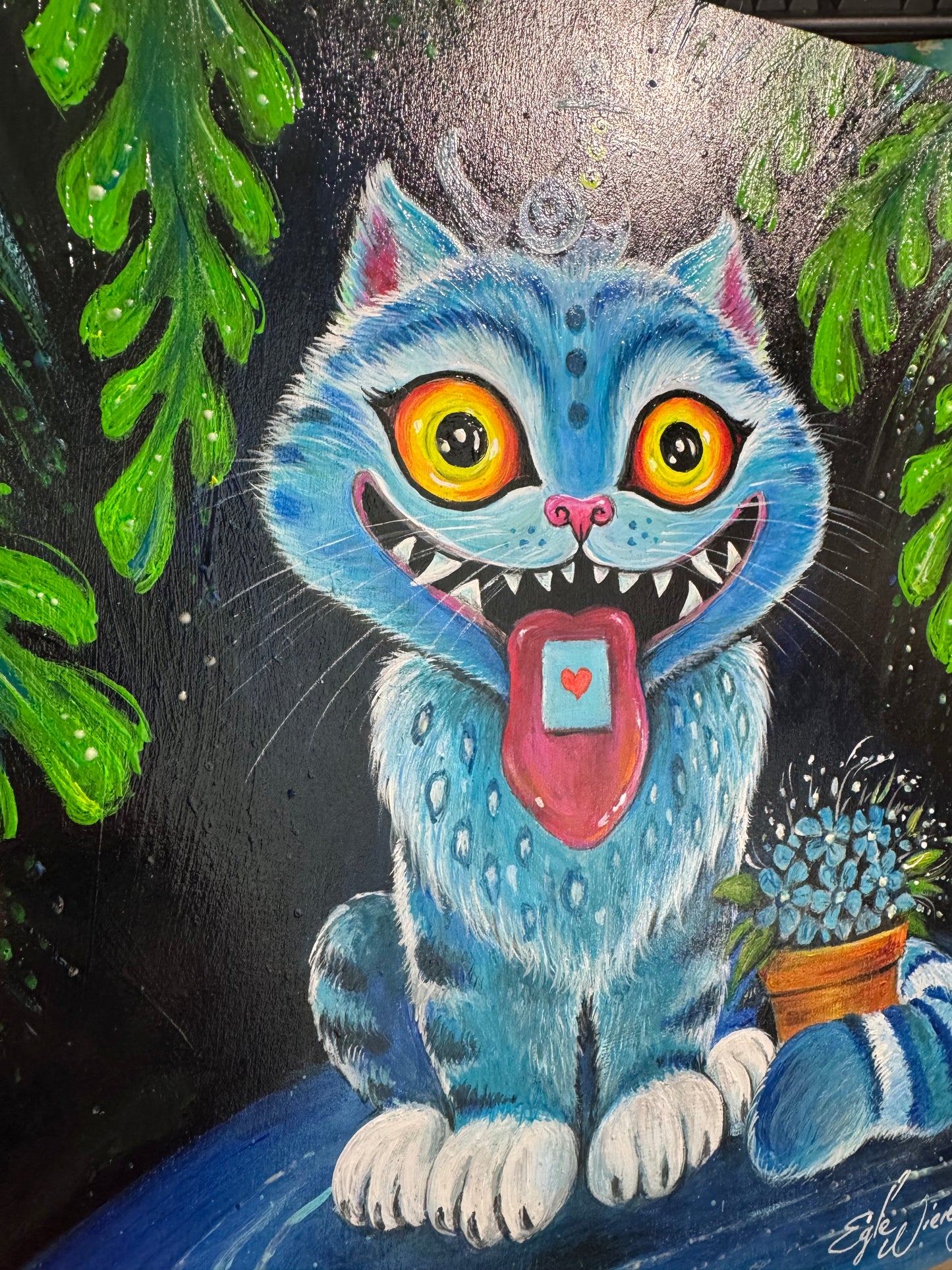 Original Painting "Derpy Tiger Cat"