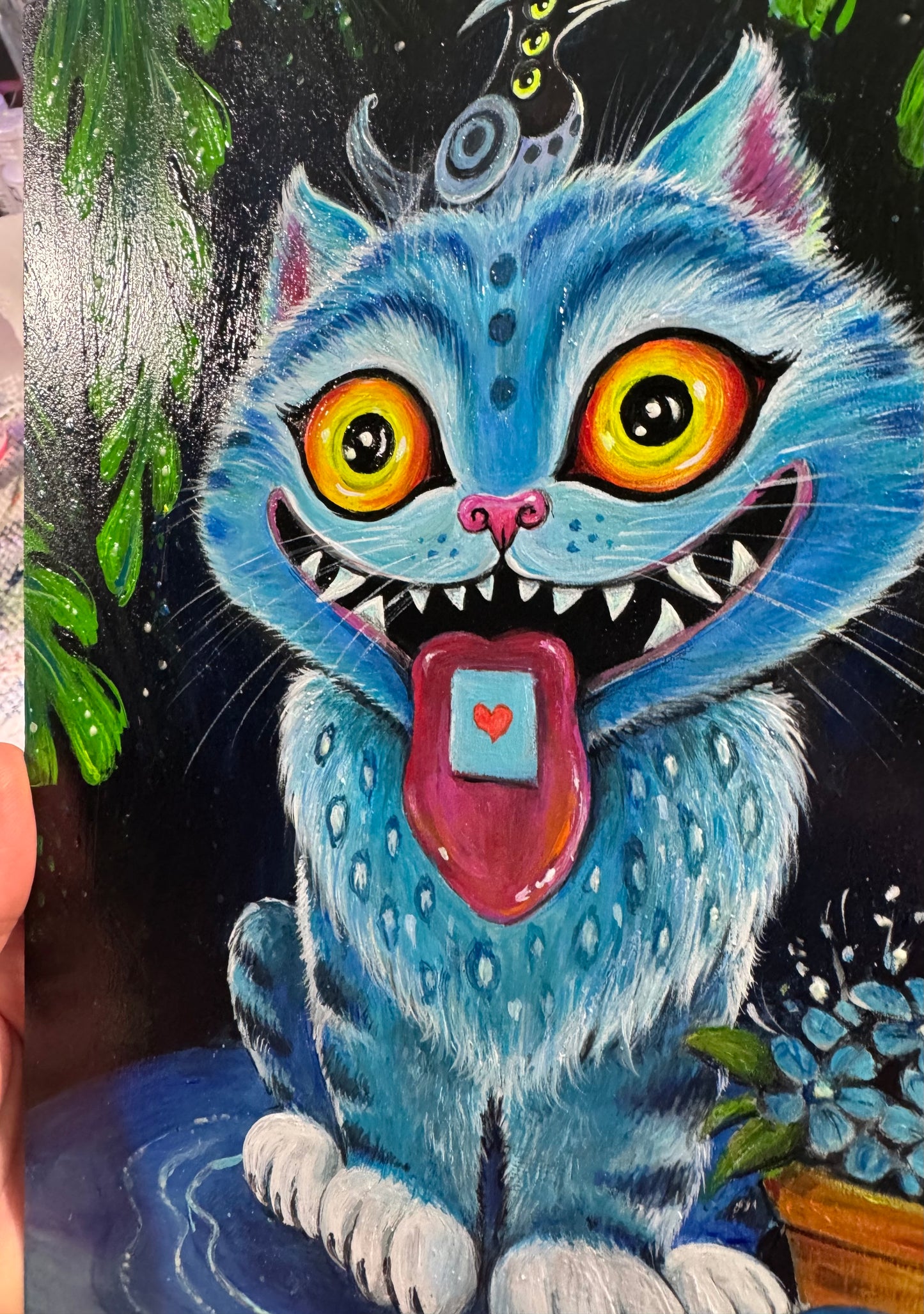 Original Painting "Derpy Tiger Cat"